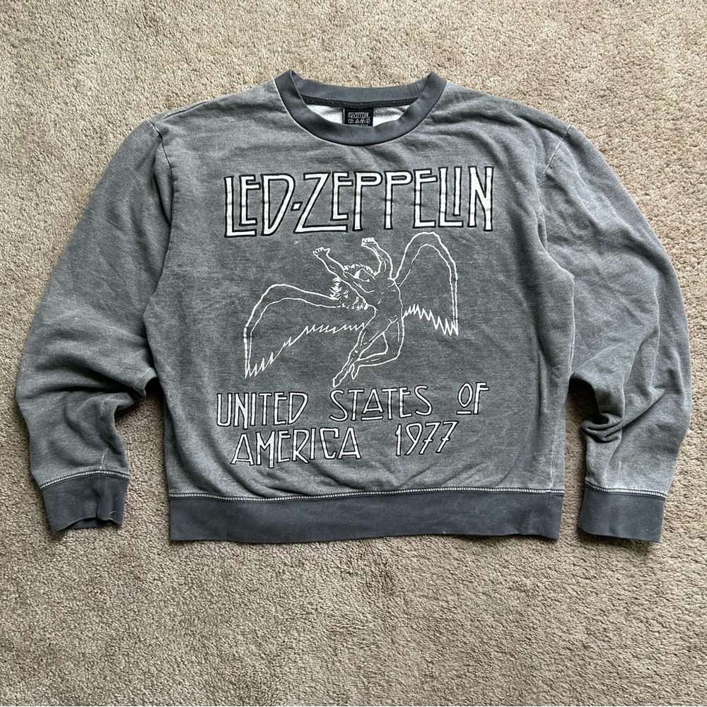 Led Zeppelin Men's‎ Crewneck Sweater - Gray